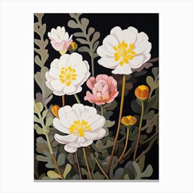 Flower Illustration Portulaca 3 Canvas Print