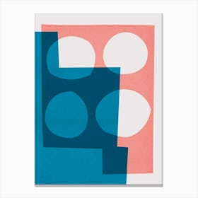 Minimalist and geometric collage 2 Canvas Print
