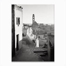 Matera, Italy,  Black And White Analogue Photography  1 Canvas Print