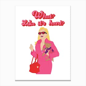 Elle Woods - Legally blonde - Inspiring lawyer women collection  Canvas Print