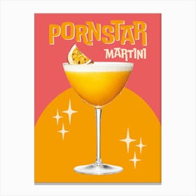 Pornstar Martini Cocktail Print Canvas Print