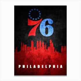 Philadelphia 76ers Canvas Print