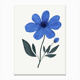 Blue Flower 11 Canvas Print