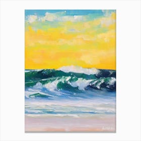Bronte Beach, Australia Bright Abstract Canvas Print