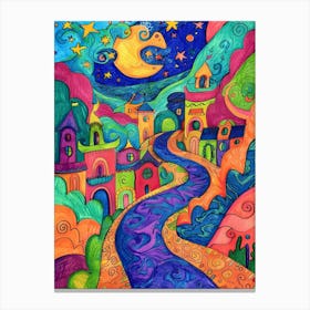 Night In The City Canvas Print