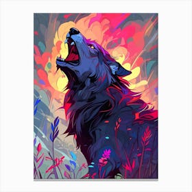 Howling Wolf Canvas Print