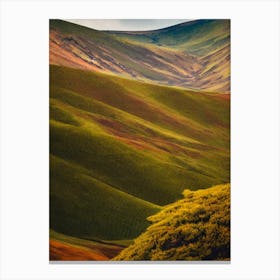 Timanfaya National Park Spain Vintage Poster Canvas Print