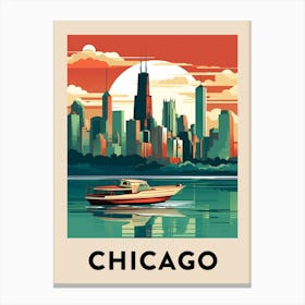 Chicago Travel Poster 20 Canvas Print