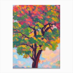 Nuttall Oak tree Abstract Block Colour Canvas Print