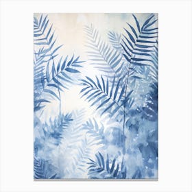 Watercolor Ferns Canvas Print