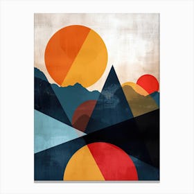 Abstract Mountain Canvas Print Canvas Print