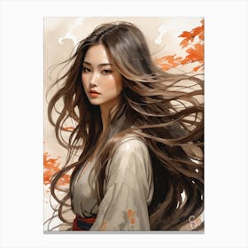 Asian Girl Canvas Print