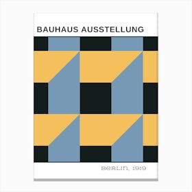 Bauhaus Yellow Exhibition Canvas Print