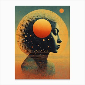 Woman'S Head 3 Canvas Print