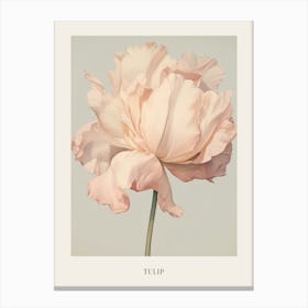 Floral Illustration Tulip 4 Poster Canvas Print