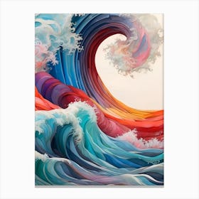 Wave Of Color Canvas Print