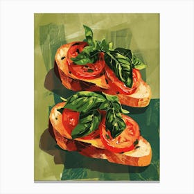 Art Deco Inspired Bruscetta 2 Canvas Print