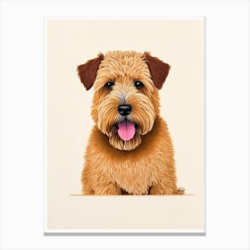 Soft Coated Wheaten Terrier Illustration dog Canvas Print