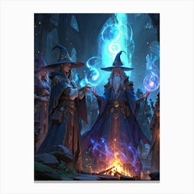 Wizards In The Forest Canvas Print