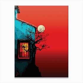 Mystical Twilight Window Scene Lienzos