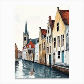 Bruges Canal Canvas Print