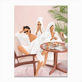 Weekend Morning with Friends Canvas Print