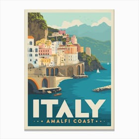 Italy Amalfi Coast Canvas Print