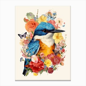 Bird With A Flower Crown Barn Swallow 4 Canvas Print