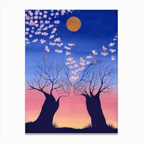 Kissing Trees Canvas Print