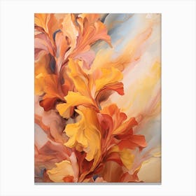 Fall Flower Painting Snapdragon 3 Canvas Print