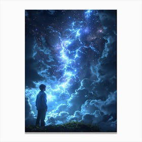 Lightning In The Sky Canvas Print