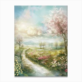 Cherry Blossoms In The Spring Canvas Print