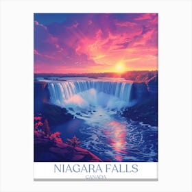 Niagara Falls Travel Poster  Canvas Print