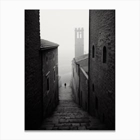 Volterra, Italy,  Black And White Analogue Photography  2 Canvas Print
