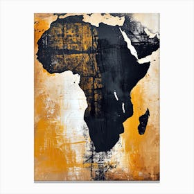 The Africa, Map Minimalism Canvas Print