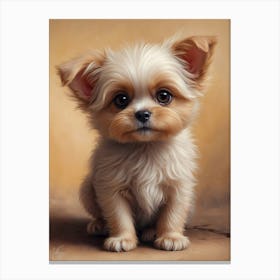 Cute Dog Painting Canvas Print