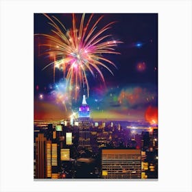 New York City Fireworks Stampe su tela