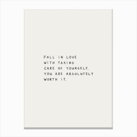 Fall In Love Canvas Print