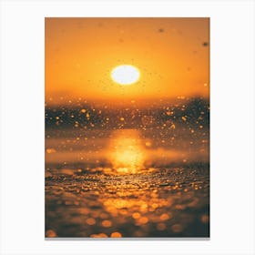 Sunset Over Water 6 Canvas Print