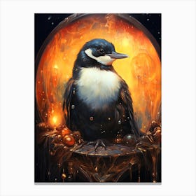 Bird In A Glass Canvas Print