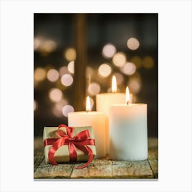 Christmas Candles Canvas Print