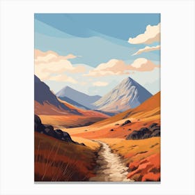 The West Highland Line Scotland 14 Hiking Trail Landscape Canvas Print