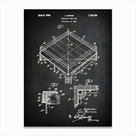 Boxing Art Patent Boxing Ring Poster Boxing Blueprint Boxing Decor Boxing Wall Art Historic Boxing Picture Patentprint Sb3281 Canvas Print