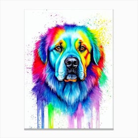 Cane Corso Rainbow Oil Painting dog Canvas Print