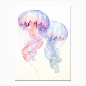 Sea Nettle Jellyfish Watercolour 7 Canvas Print
