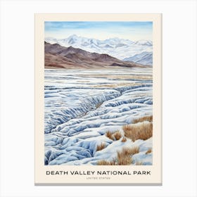 Death Valley National Park United States Of America 3 Poster Canvas Print