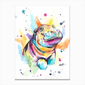 Hippo Canvas Print