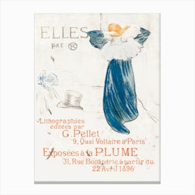 Elles Frontispiece (1896), Henri de Toulouse-Lautrec Canvas Print