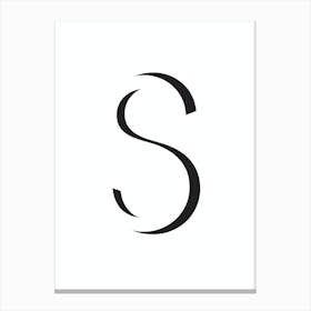 S by emerybloom Canvas Print