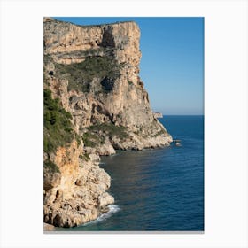 Rugged cliffs on the Mediterranean coast Canvas Print